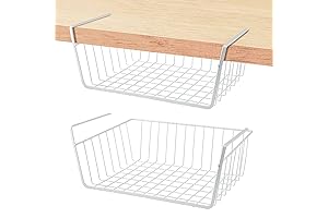 Space-Saving Closet Solution: Under Shelf Basket for Seamless Organization