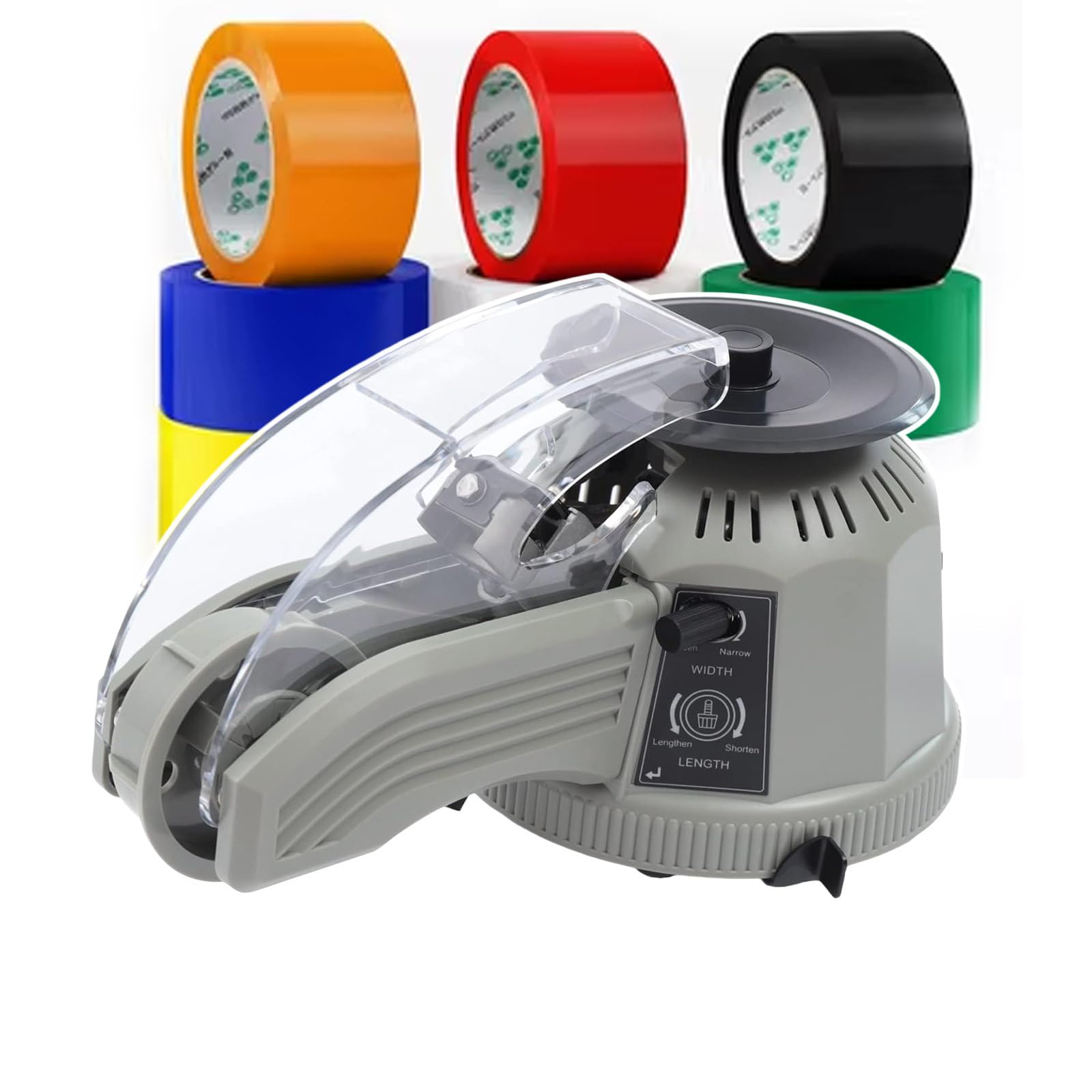 Distributore di Nastro A Carosello, Taglierina Elettrica per Nastro Adesivo da Tavolo, Macchina per Il Taglio del Nastro da Ufficio con Larghezza di 3-25 Mm,110V