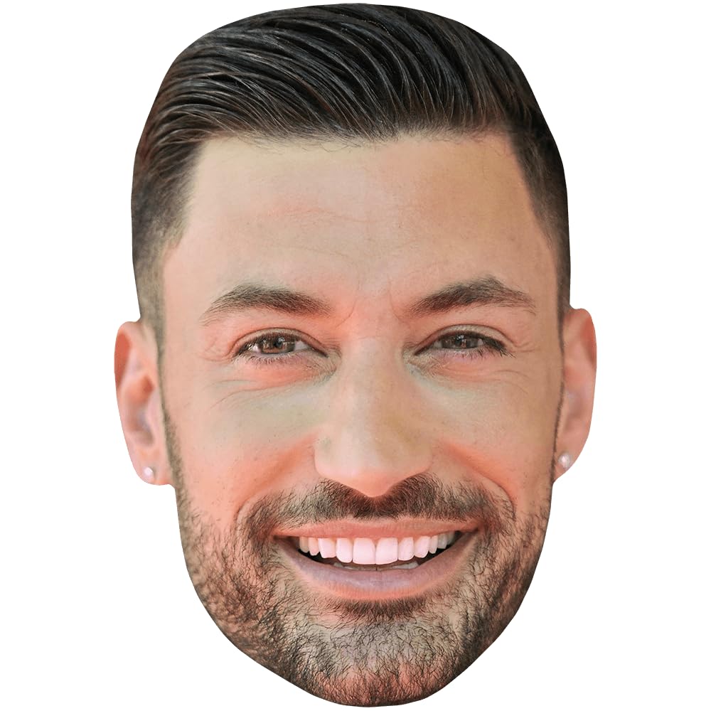 Celebrity Cutouts Lifelike Giovanni Pernice (Smile) Celebrity Mask, Flat Card Face, Fancy Dress Mask