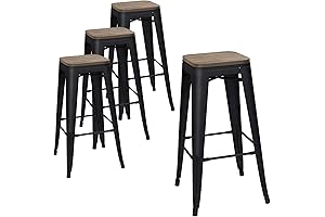 Devoko 30" Industrial Bar Stools Set of 4