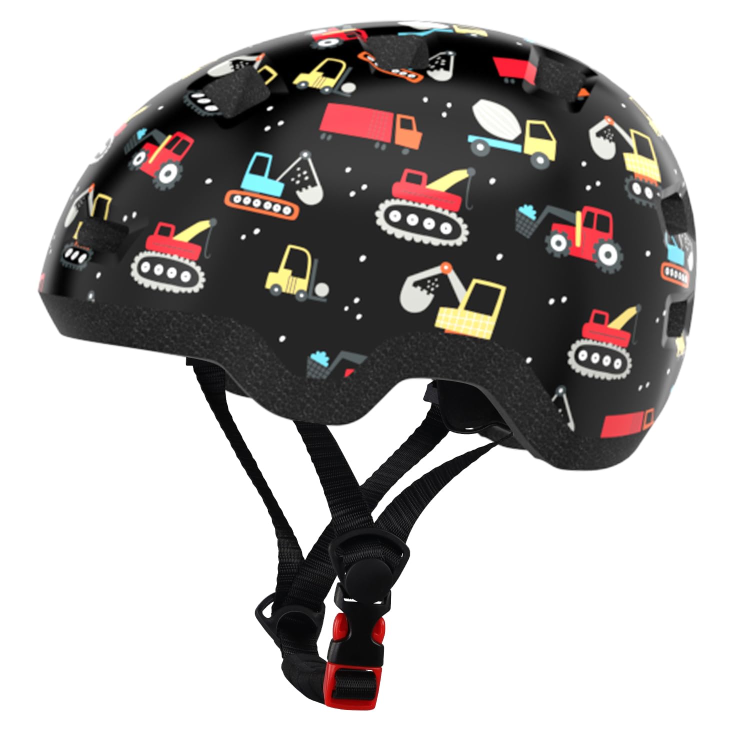 Toddler Helmet, Baby Infant Bike Helmet 1-3 Years - Adjustable Dial Fit - with 12 Vents & Dual Liner (0.16"+0.28") (Car XS 45-51cm)