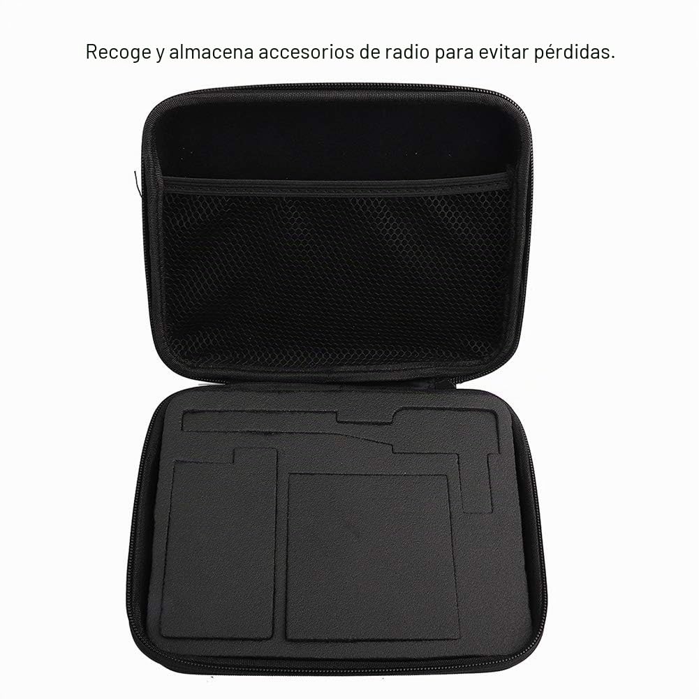 Walkie Talkie Estuche portátil, Caja de Almacenamiento/Bolsa Estuche de Radio portátil para UV-82 UV-8D UV-82L Radio bidireccional Walkie Talkie - Negro