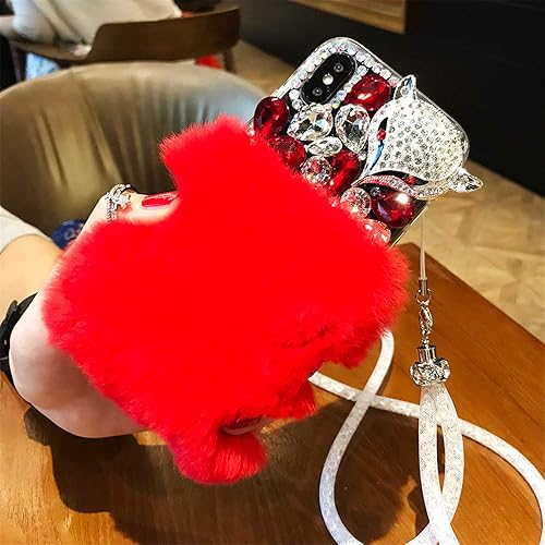 Miniatura 4 de Funda para Moto Z3 Play,3D hecho a mano de lujo Sparkle Stunning Stones Crystal Rhinestone Bling Diamond Glitter Case para Motorola Moto Z3 Play