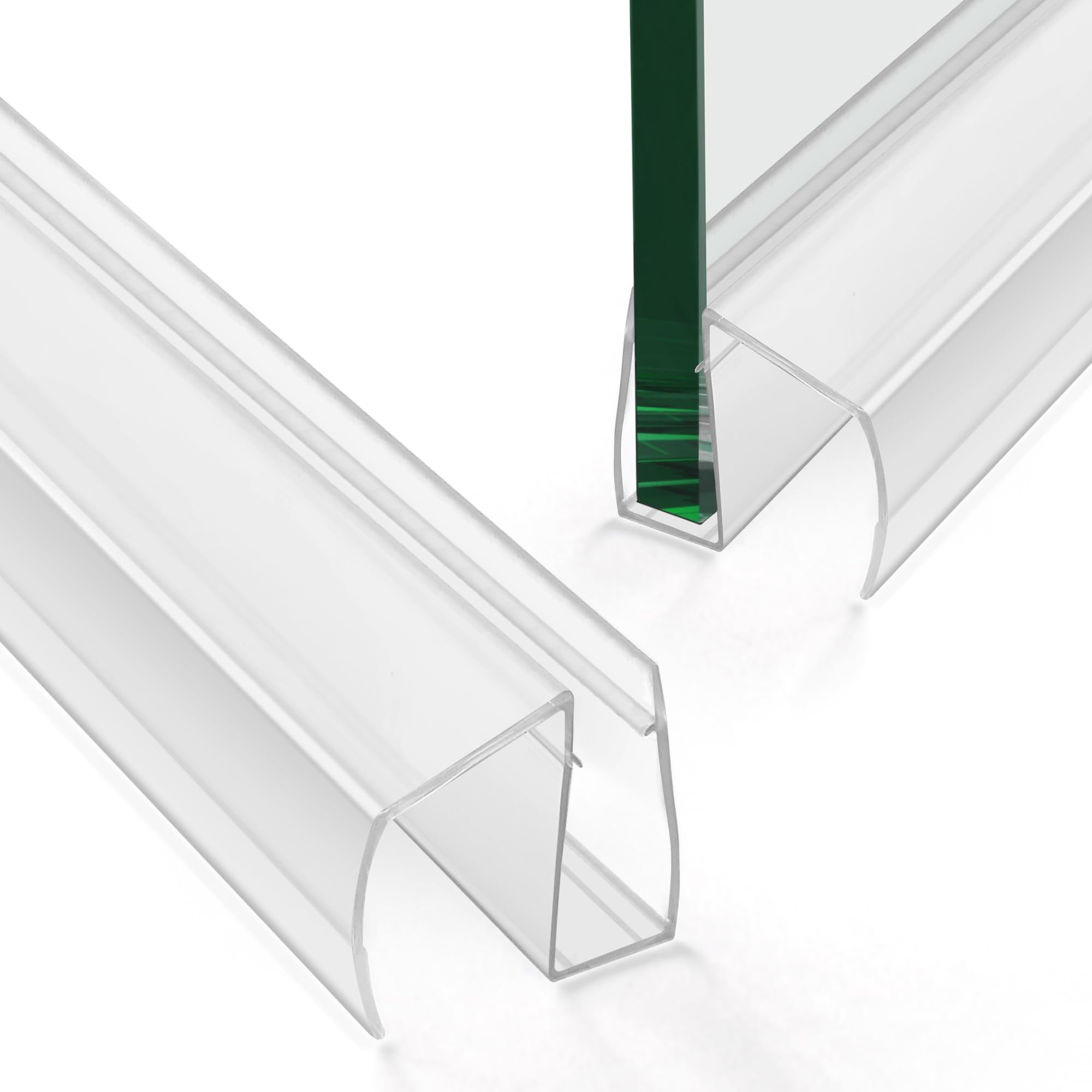 Bathroom Shower Glass Door Bottom Seal Strips, Length 36 Inch 2PCS ...