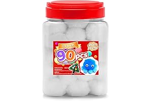 Iooleem Large White Pom Poms