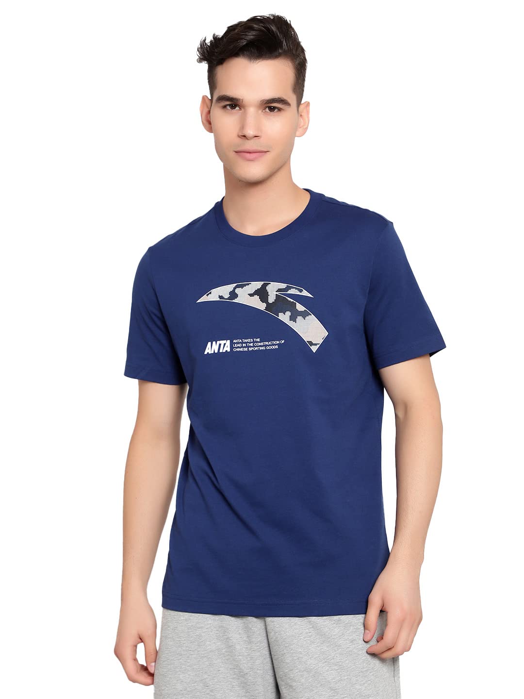 anta Blue Men Casual T-Shirts-picture-31