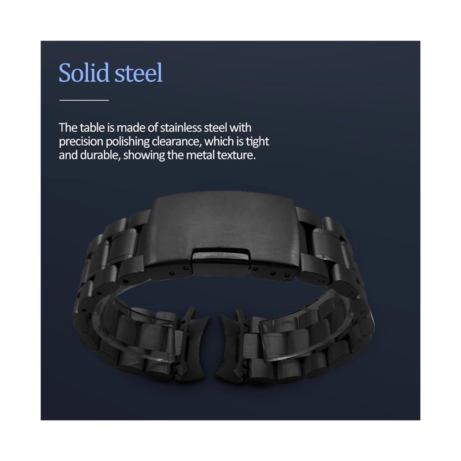 16 mm 18 mm 20 mm 22 mm 24 mm Solide en Acier Inoxydable Bracelet Bracelet Brace-bracette Montres Montres de Montres
