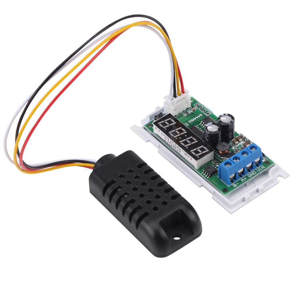 LED Temperatur Feuchtigkeitssensor, RS485 Digitales Display Modbus RTU Luftfeuchtigkeitstemperatursensor Mit Externem Senso