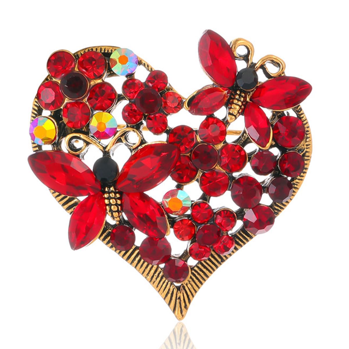 FAIRYGATE Anti Exposure Fixed Brooches Women Unisex Vintage Rhinestone Office Party Brooch Pins Lapel Pin Dress Suit Accessories Boutonniere — view 40