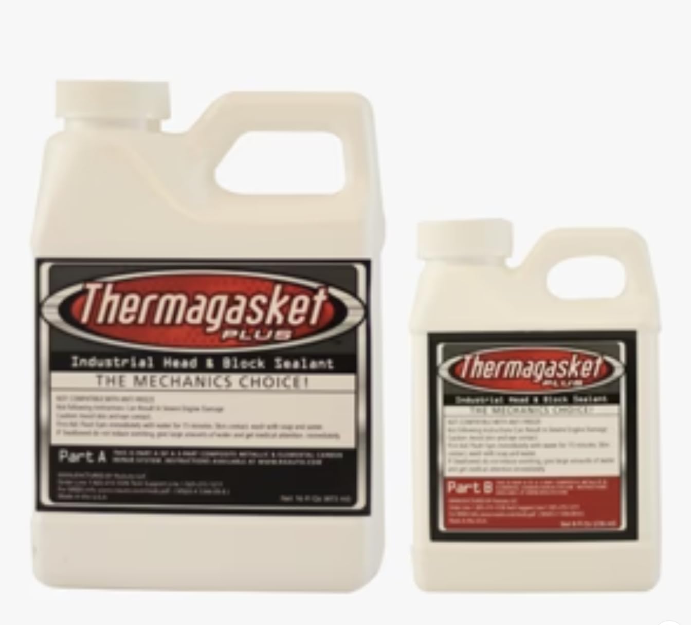 THERMAGASKET Head Gasket Sealer & Block Repair for Gas Diesel Engines - 24oz Kit Fixes Blown Head Gaskets & Cracked Blocks/Heads - 10 Min Fast-Acting Permanent Seal