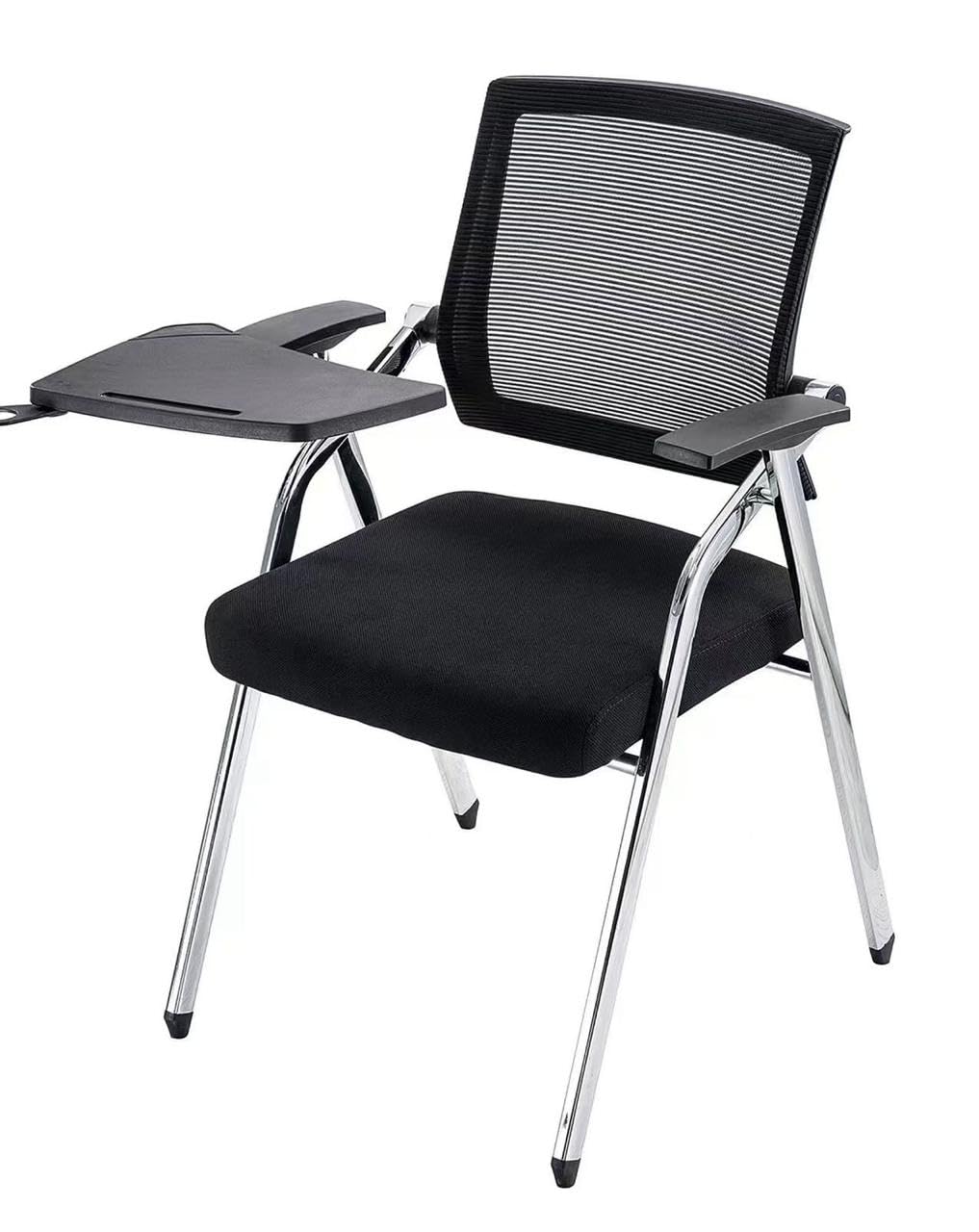 POLO CHAIRS Foldable Writing Pad Study Chair with Cushioned Seat