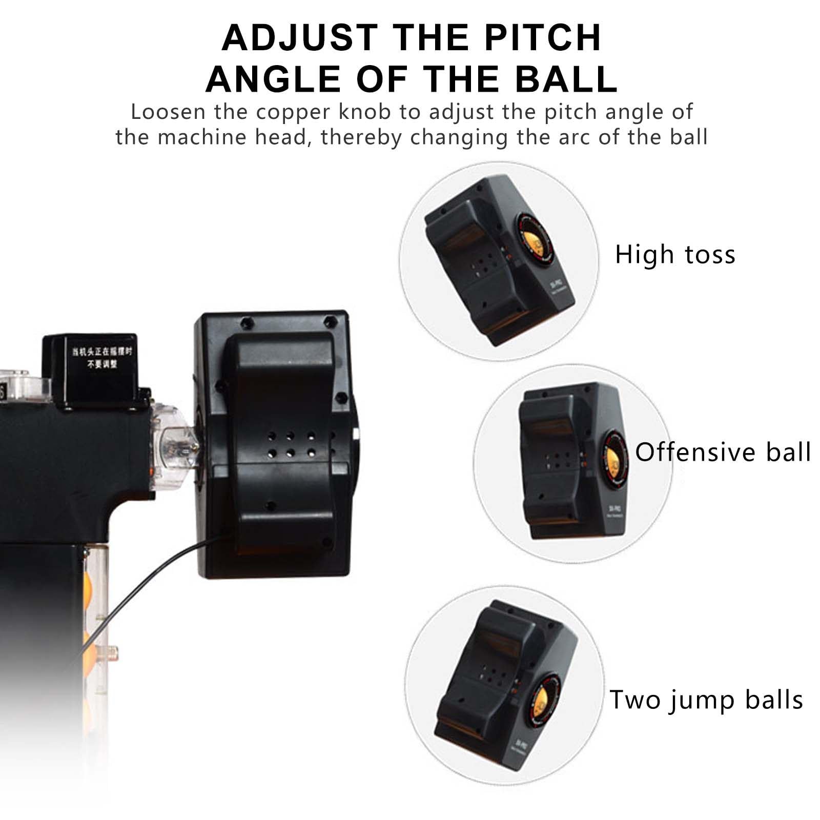Robot da Ping Pong Automatico, 9 Palline con Spin Diverso, Set di Lancio di Palline da Ping Pong Regolabile da 4-40 M/S, con Rete di Raccolta Palline + Ruota di Servizio di Ricambio