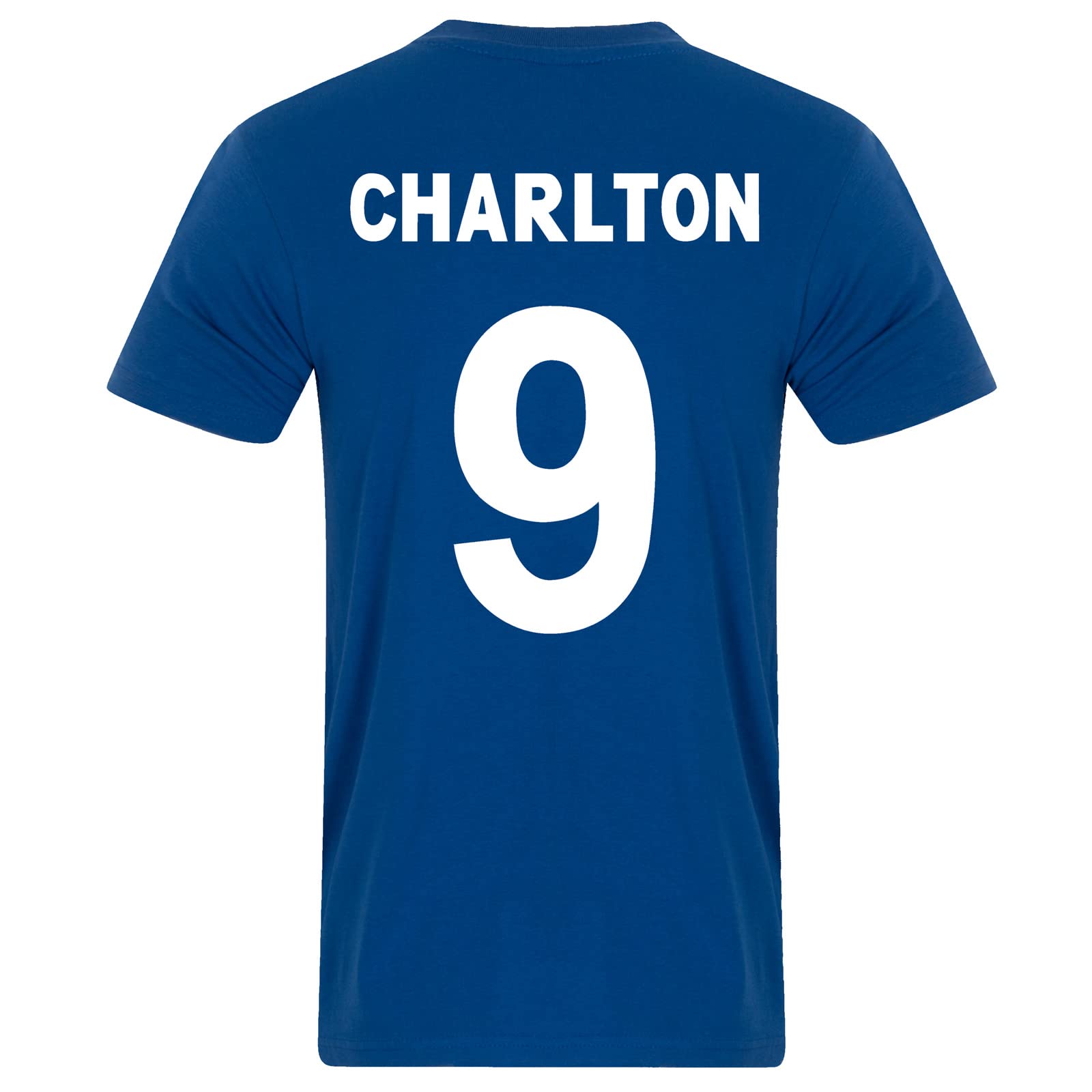 fan originals United 1968 European Colours Charlton 9 T-Shirt Blue 3XL