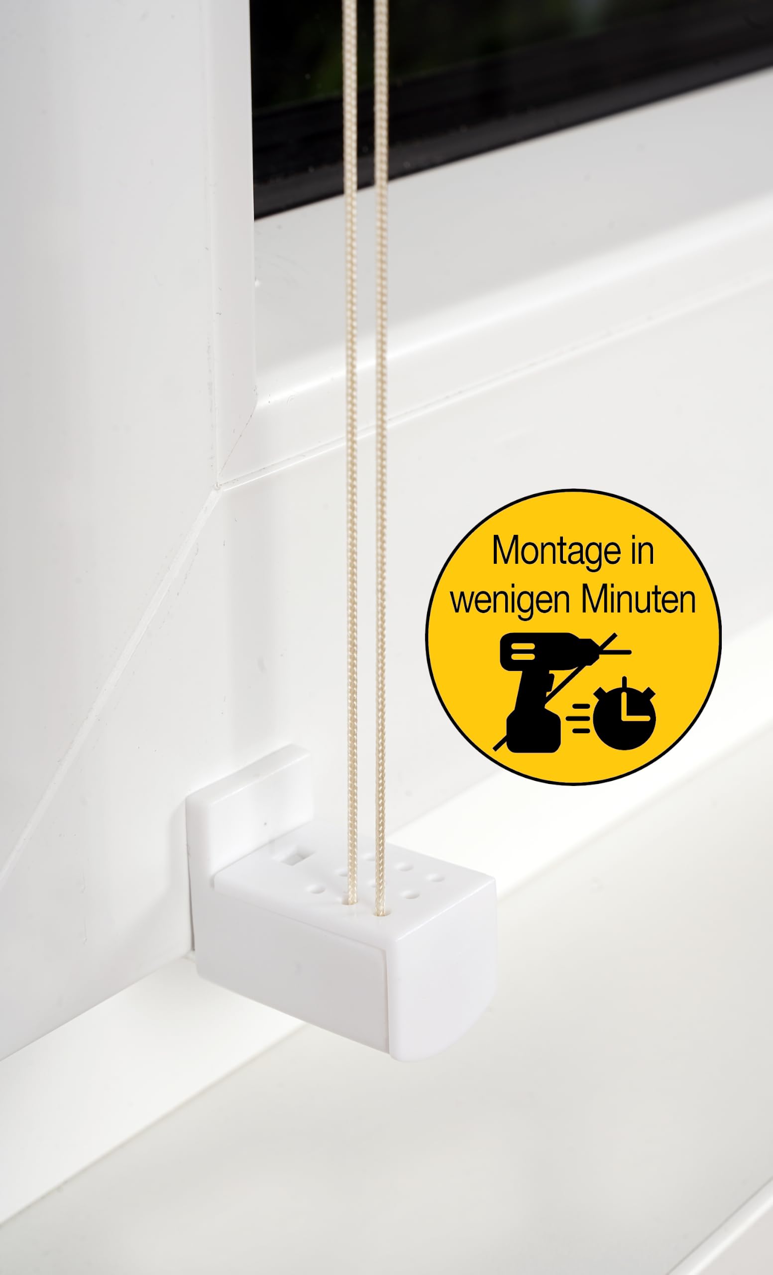 Plissee ohne Bohren 120x130 cm beige | Blickdicht, Sichtschutz für Fenster & Tür | Easy-to-fix