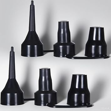 2Set of 3 Sizes Air Pump Replacement Nozzles for Inflatables, | Air Pump Nozzles,Plastic Nozzle Head Air Pump Accessory Adapter for Inflatables for Partial Air Bed,Air Mattress