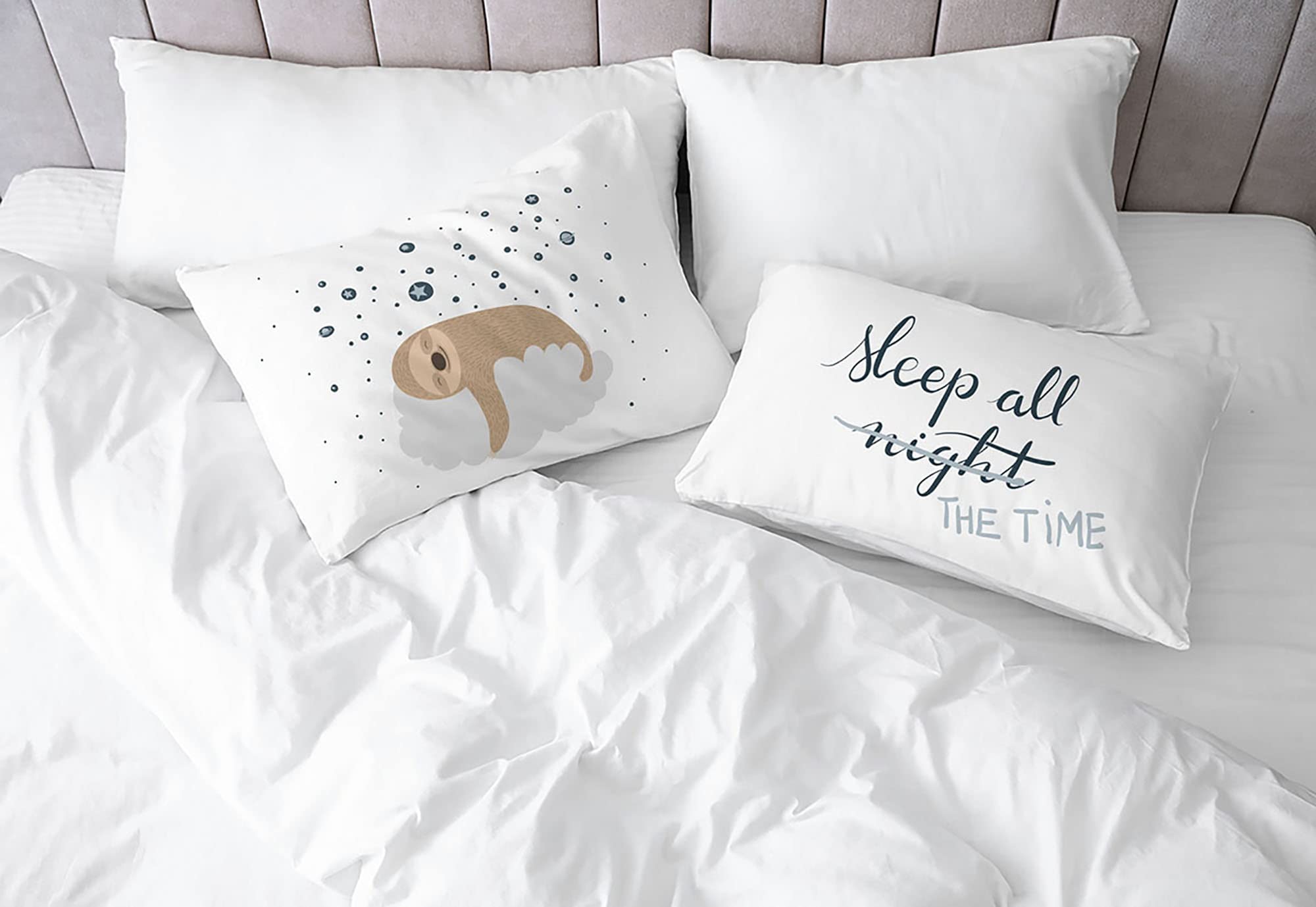 Pair of Pillowcases 100% Cotton Digital Print, PR-23, 52 x 82 cm - Image 2