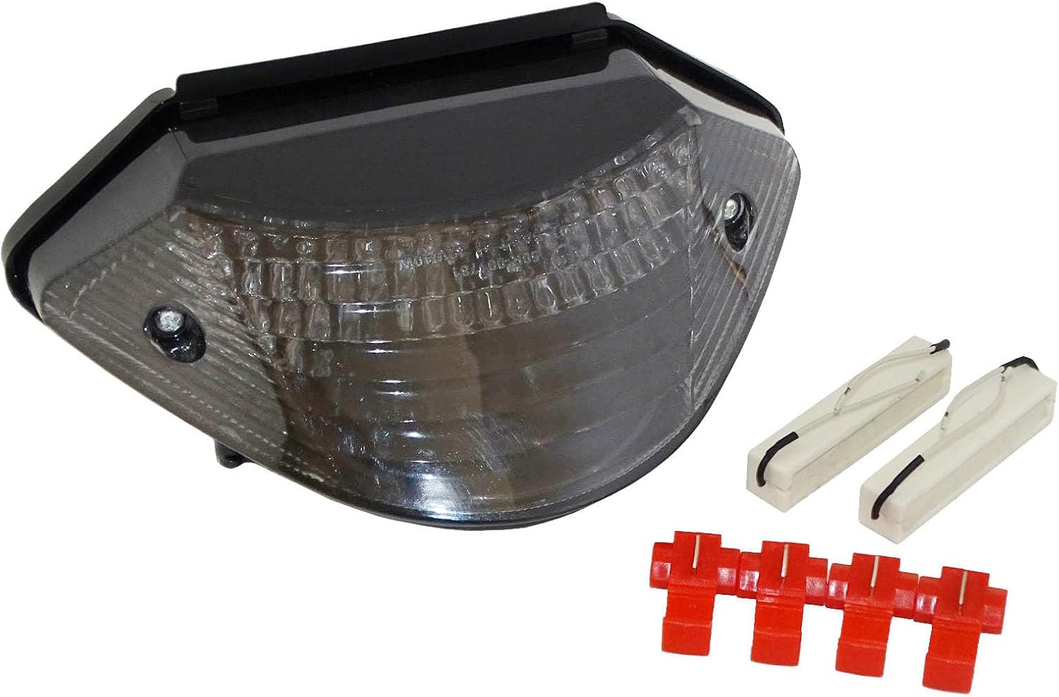 Motorcycle Chopped Fender Edge Lights 12V LED Turn Signals Smoked Brake Taillights Compatible With Harley Dyna Sportster Honda Super Sport