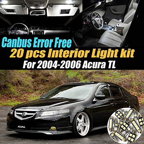 Kit LED de interior para auto 20 piezas blanco super 6000K miniatura 2