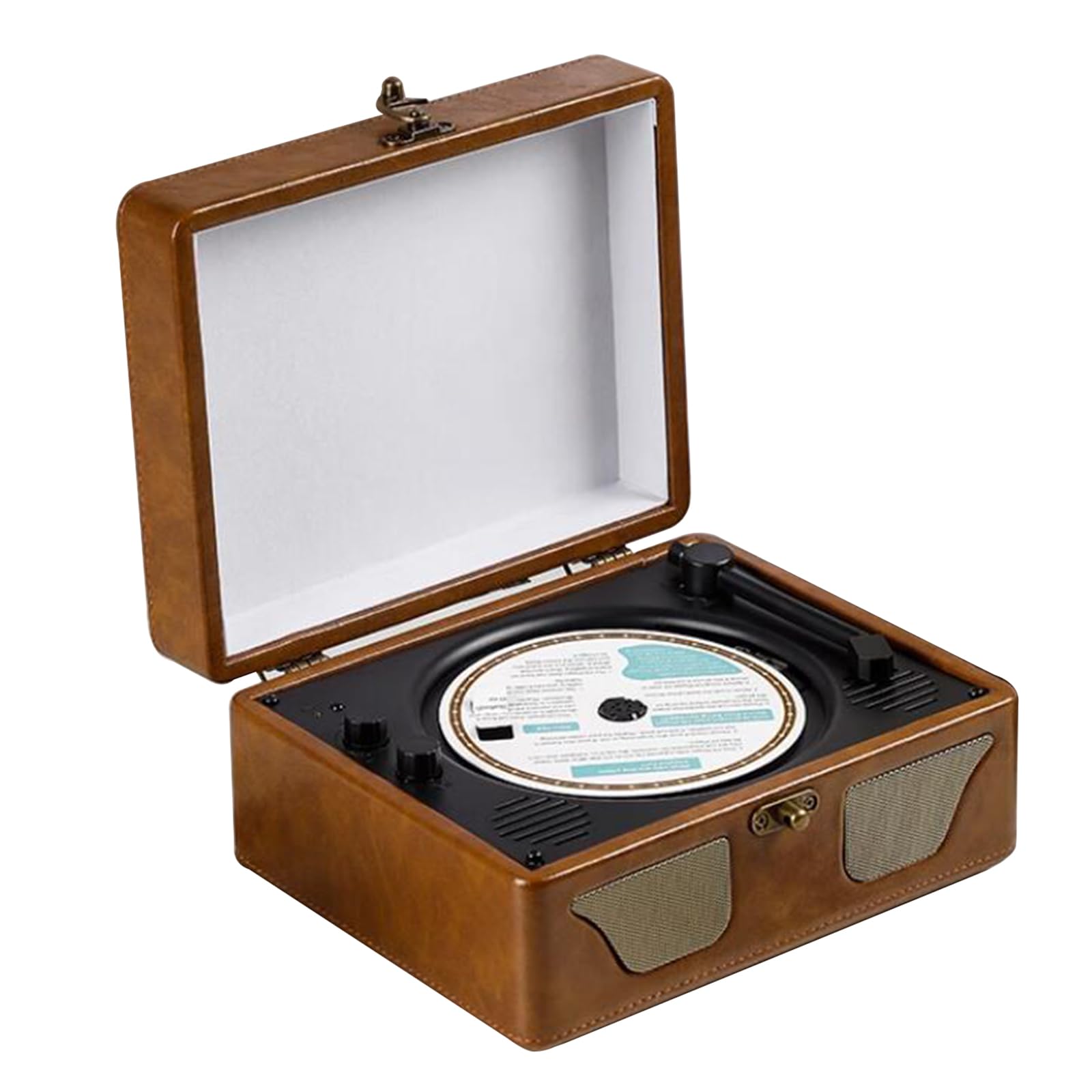 Odtwarzacz muzyki CD z dwoma głośnikami stereo, przenośne urządzenie Bluetooth do domu, obsługa płyt CD/CD-R/CD RW, MP3/WMA, w zestawie pilot zdalnego sterowania i wejście AUX, dźwięk jack 3,5 mm