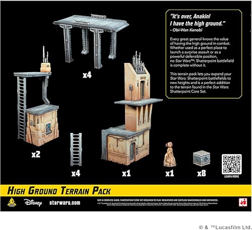 Miniatura 3 de Star Wars Shatterpoint High Ground TERRAIN PACK - ¡Eleva tus batallas con el terreno icónico! Juego de miniaturas de mesa, a partir de 14 años, 2