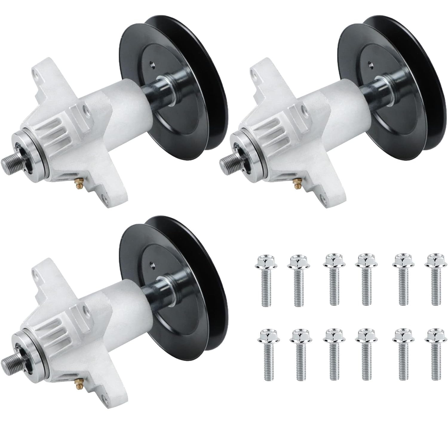View 1 of *Scratches* *Missing/ONLY 1* 918-0671 618-04608 Spindle Assembly Fits 54 inch Deck for Cub Cadet LGT1054 GT1554 RZT-54, for MTD Gold, for Troy-Bilt TB2654, Replaces 618-04608A 918-04608A Spindle 618-0671 618-0671B 918-0671B