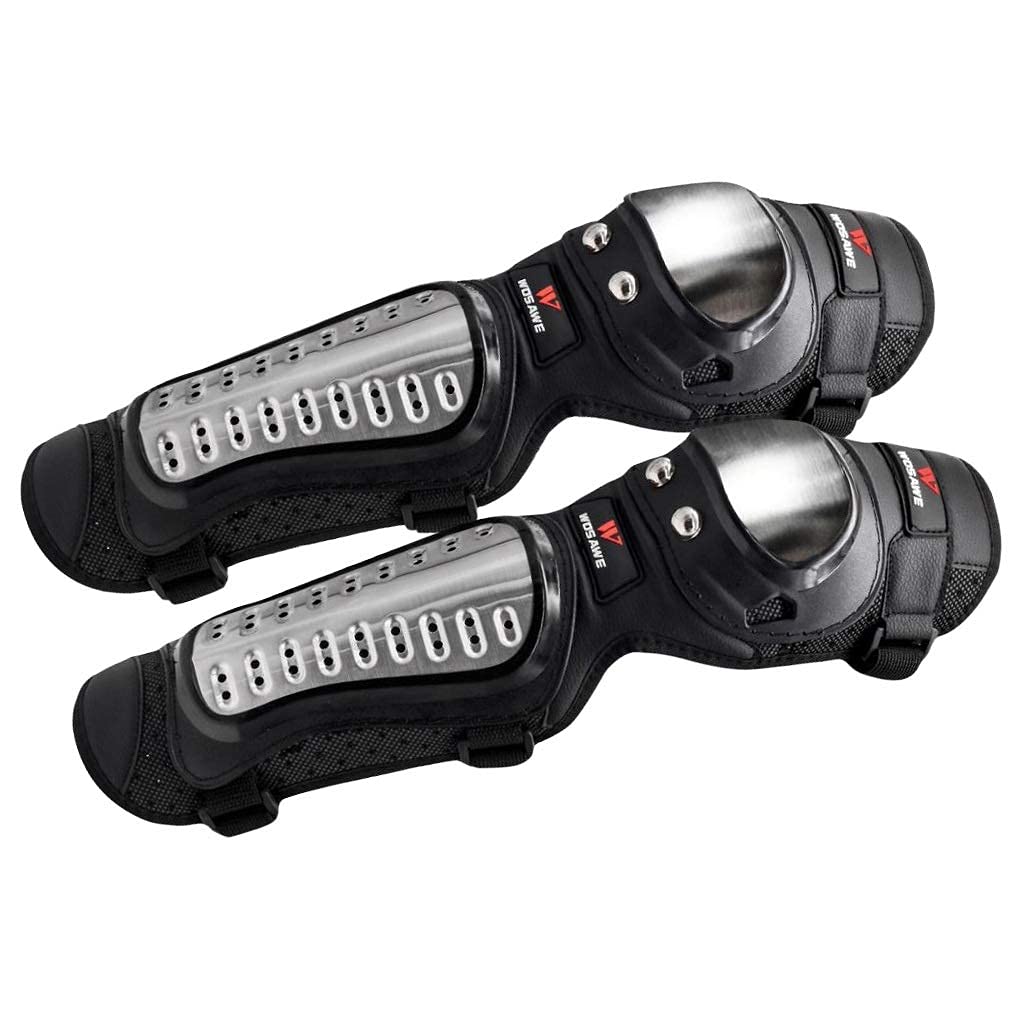 1 Paio di Ginocchiere per Moto Ginocchiere per Motocross Protezioni per Moto Ginocchiere per Motociclismo Protezioni di Sicurezza tutore da Gara Durevole