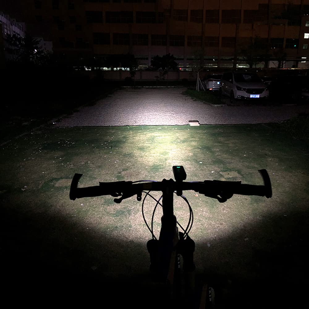 Lampe Frontale de vélo LED 1000 LM, Rechargeable par USB avec Batterie Externe, 3 Modes d'éclairage, étanche.