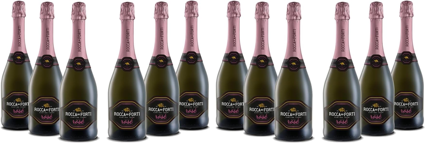 Rocca dei Forti Spumante Rosé Brut - Pacco da 12 x 750 ml