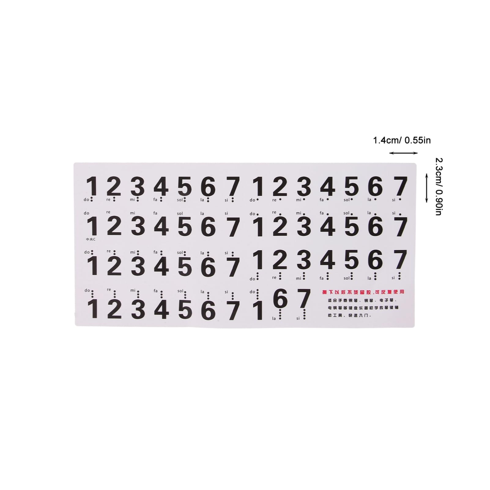 ULDIGI Adhesive Piano Keyboard Stickers 88-Key Piano Key Stickers for Beginners