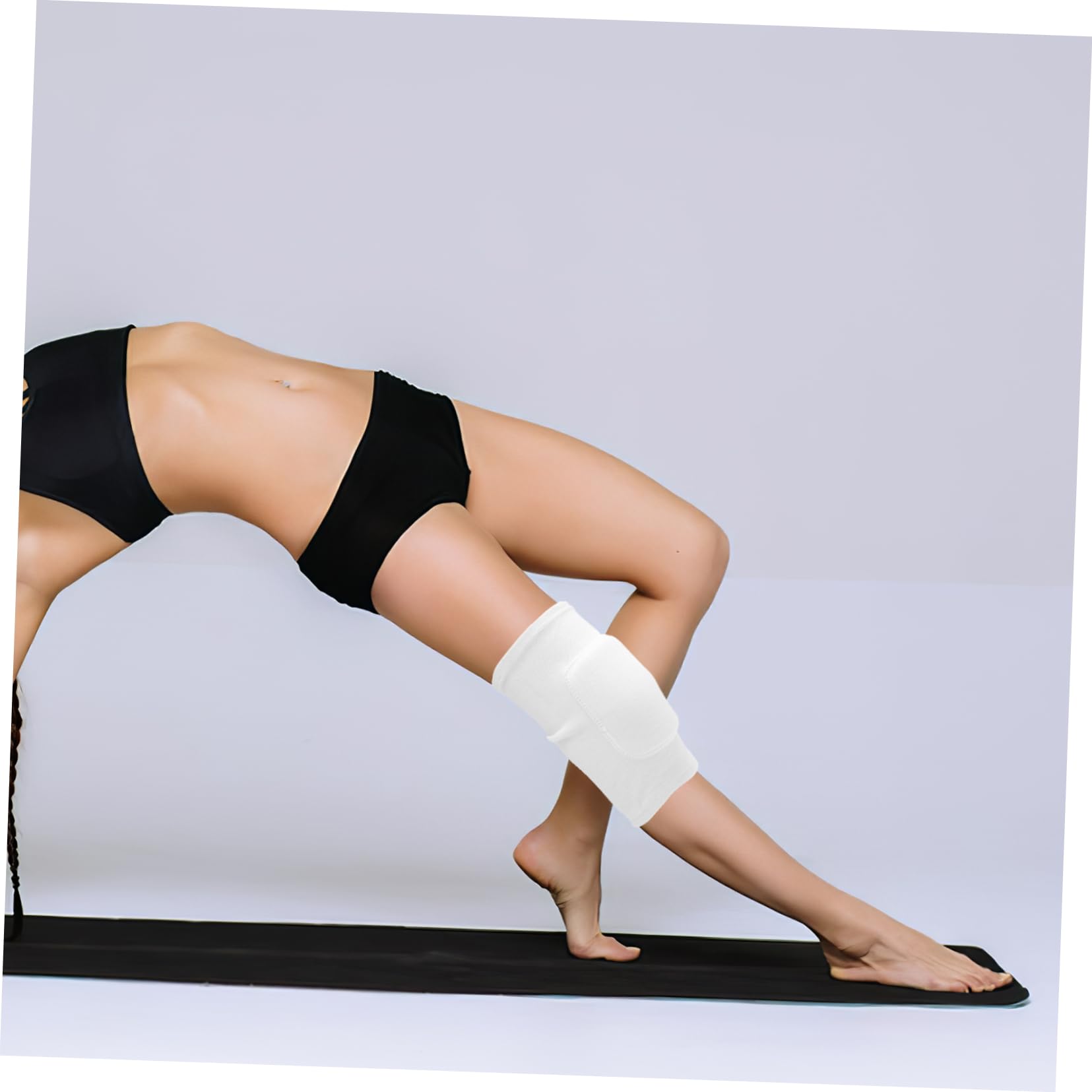 HOMOCONO 3 Pairs Knee Brace for Sports Knee Stabilizer Thick Polyester Cotton Pads for Workout Protection