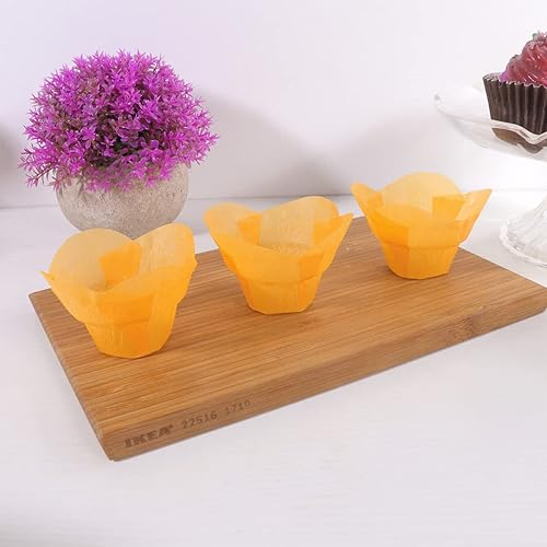 Miniatura 8 de Cabilock 100 piezas de huevos para muffins, revestimientos de muffins de pergamino, papeles para magdalenas de boda, envoltorios de mini muffins,
