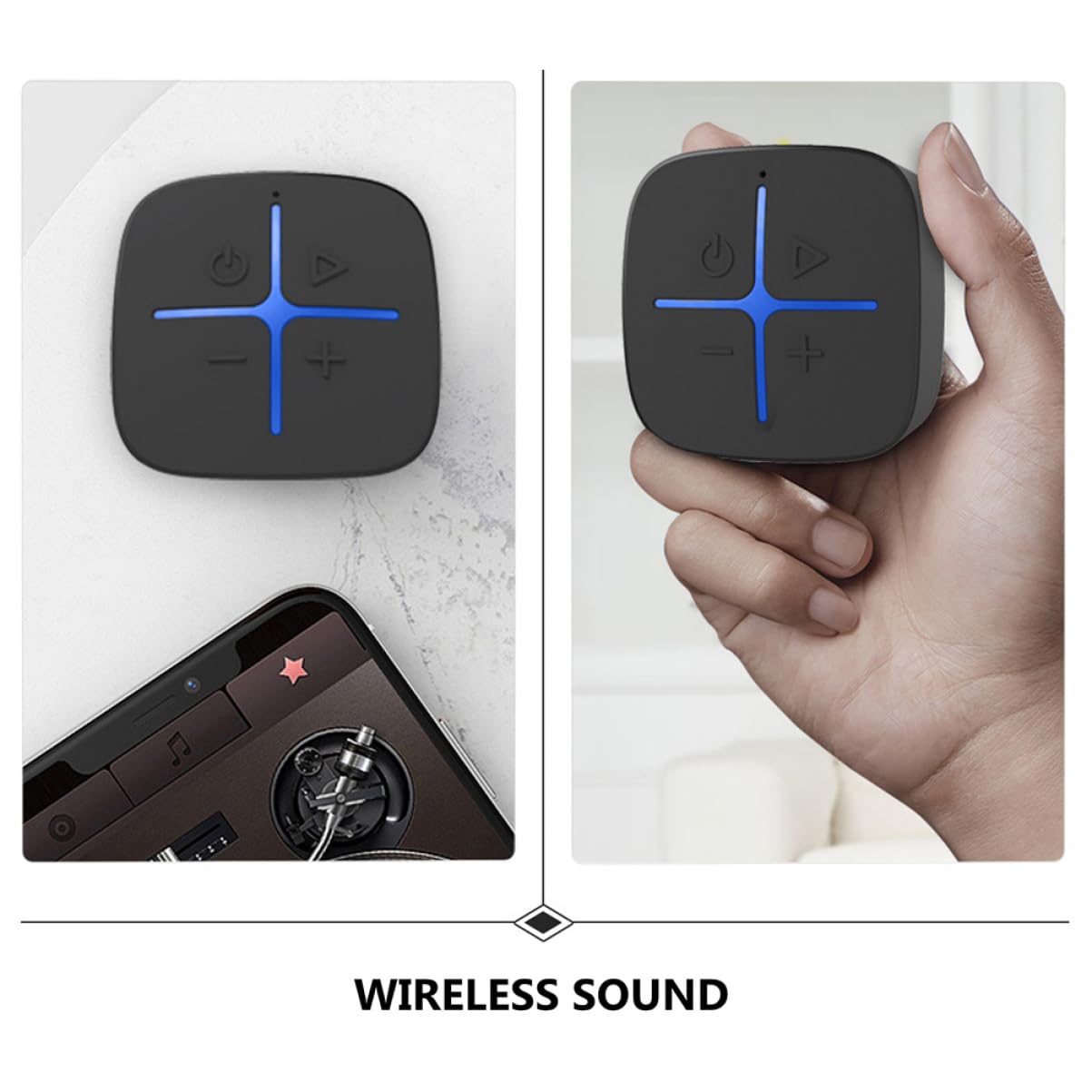 Homoyoyo Kleiner Sound Funklautsprecher mit Saugnapf 5w Leistung Leise und Tragbar für Badezimmer und Dusche