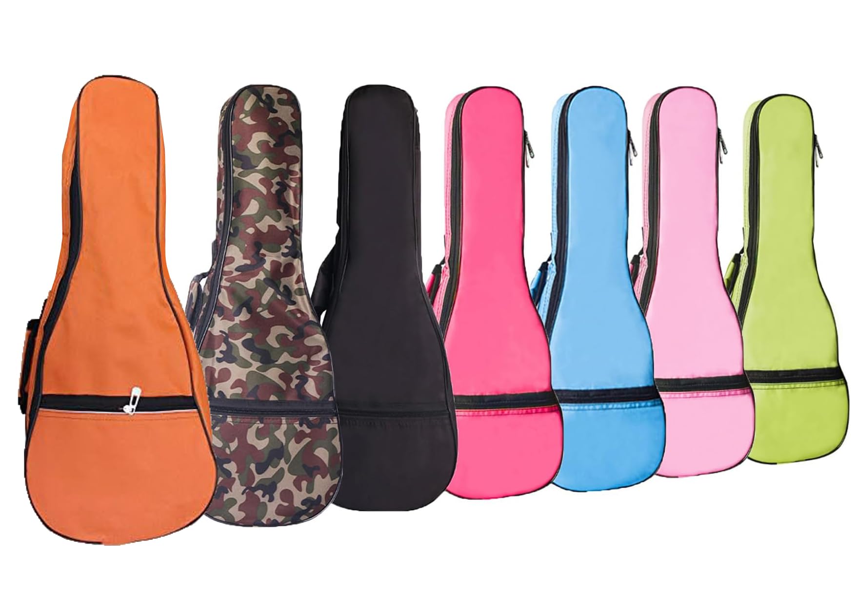 Funda para ukelele de 5 mm, impermeable, duradera, colorida, bolsa de ukelele con almacenamiento, Blue, For 23" Concert, Organizador de bolsas