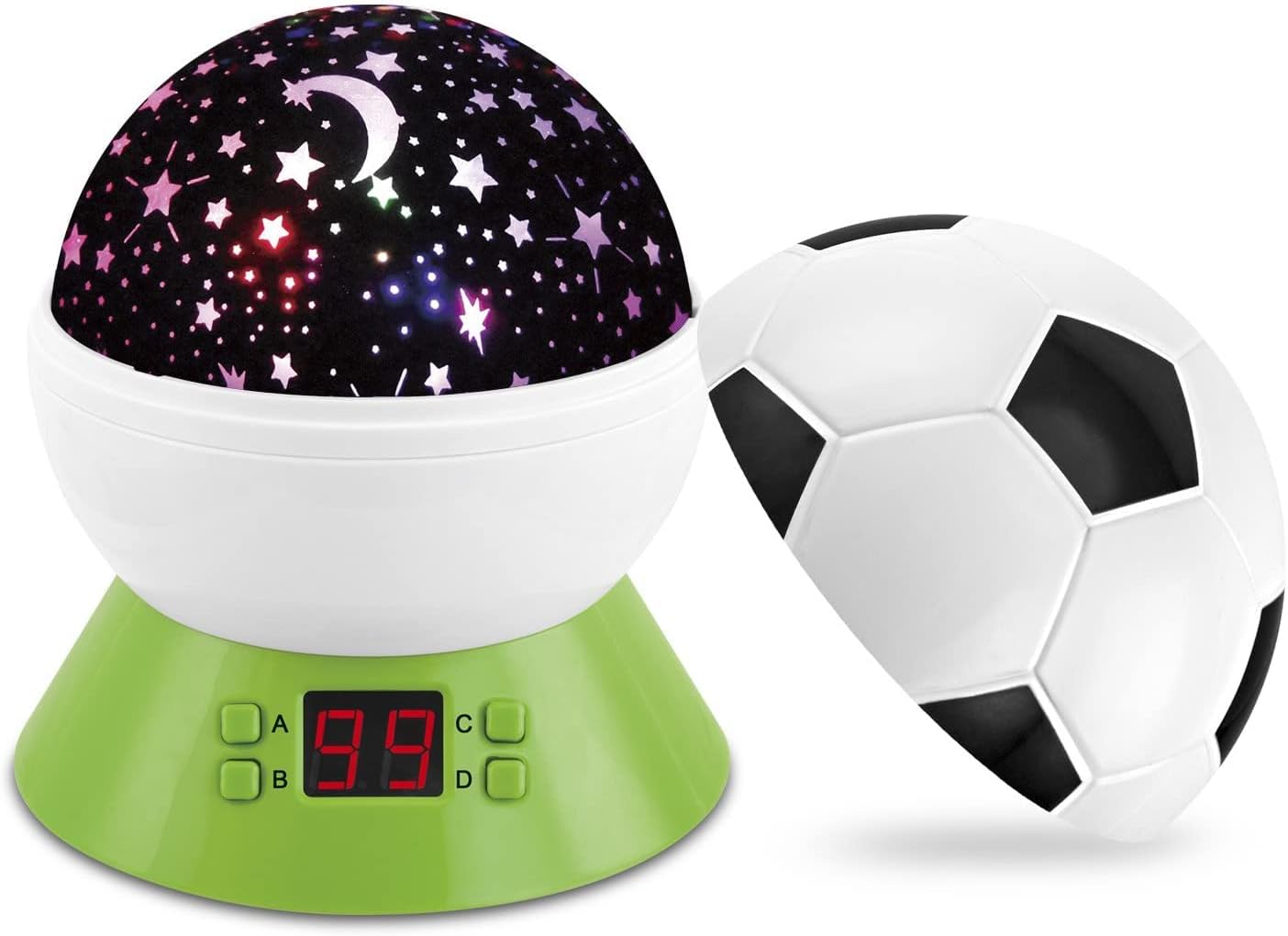 Star Projector Night Light, CDUTA Rotating Projector Lamp with LED Timer Auto-Off Romantic Star Sky Lighting Lamp Nursery Gift for Boy Girl Kids Bedroom Lamp (Green)