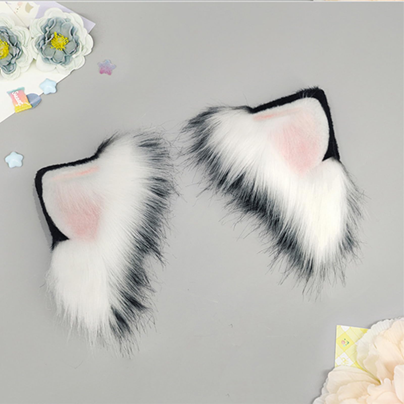 Diadema recargable con detección de movimiento 3D ajustable para cosplay y juego interactivo, diadema eléctrica con orejas móviles