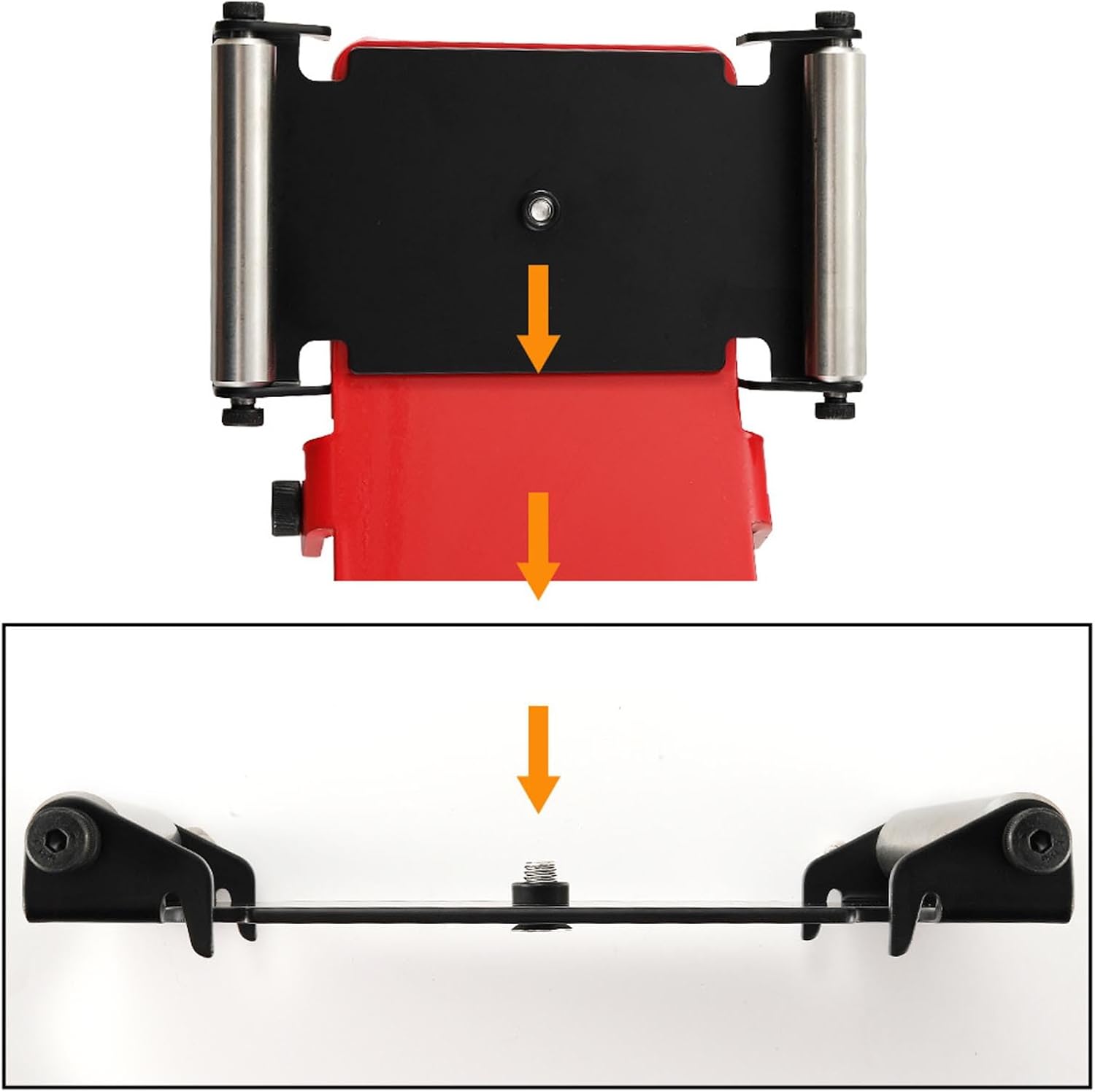 ciciglow Heavy Duty Tire Jack Tool, Portable Tire Lifter with Roller Plate for Cars SUVs Trucks Motorcycles ATVs UTVs Easy Alignment Rotation