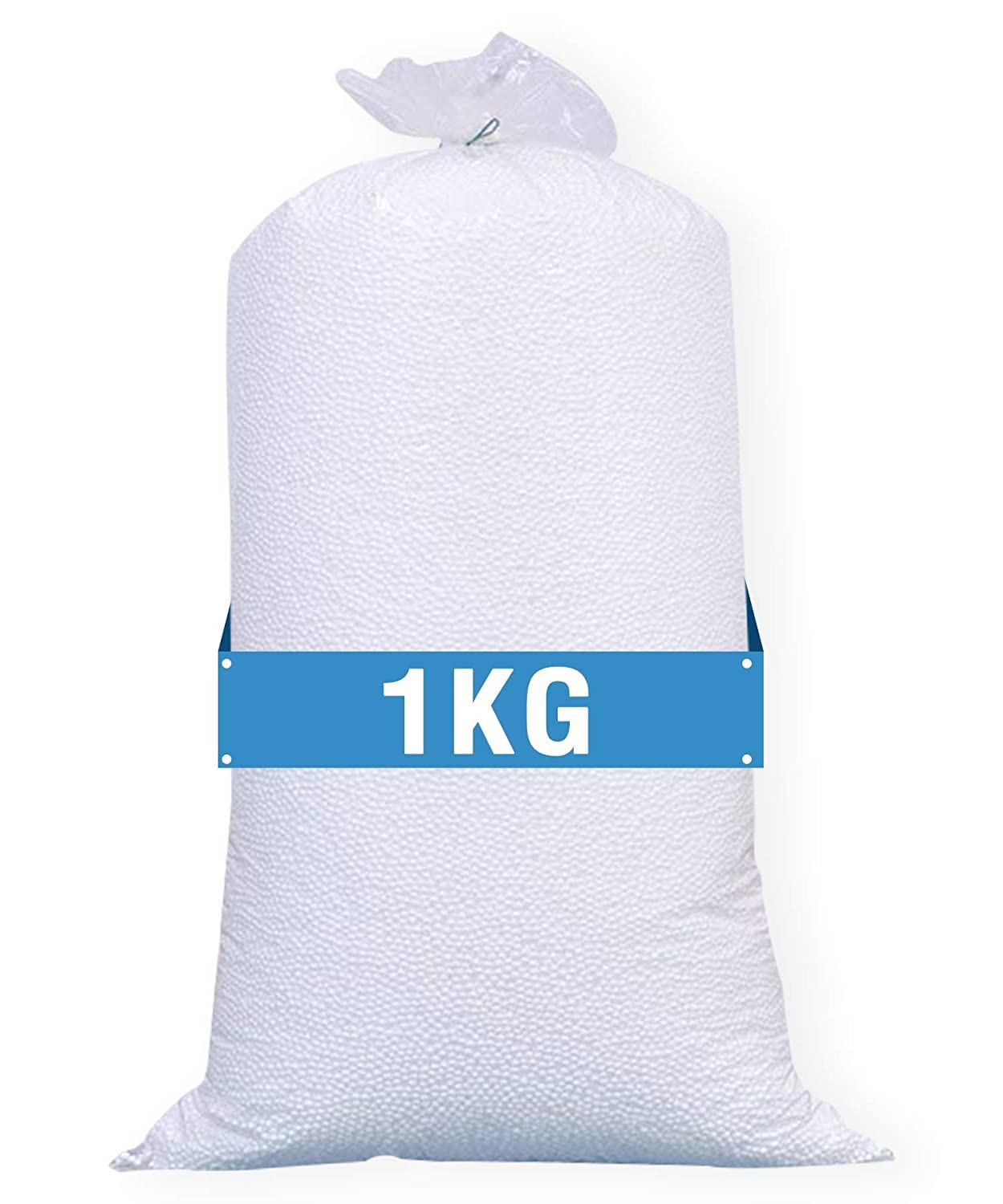 WHITESWAN-Beans,Premium1Kg Beans for Bean Bag Filling Bean Bag Filler 1.0 kg High Density White Balls||Sun White (1 kg Beans) White