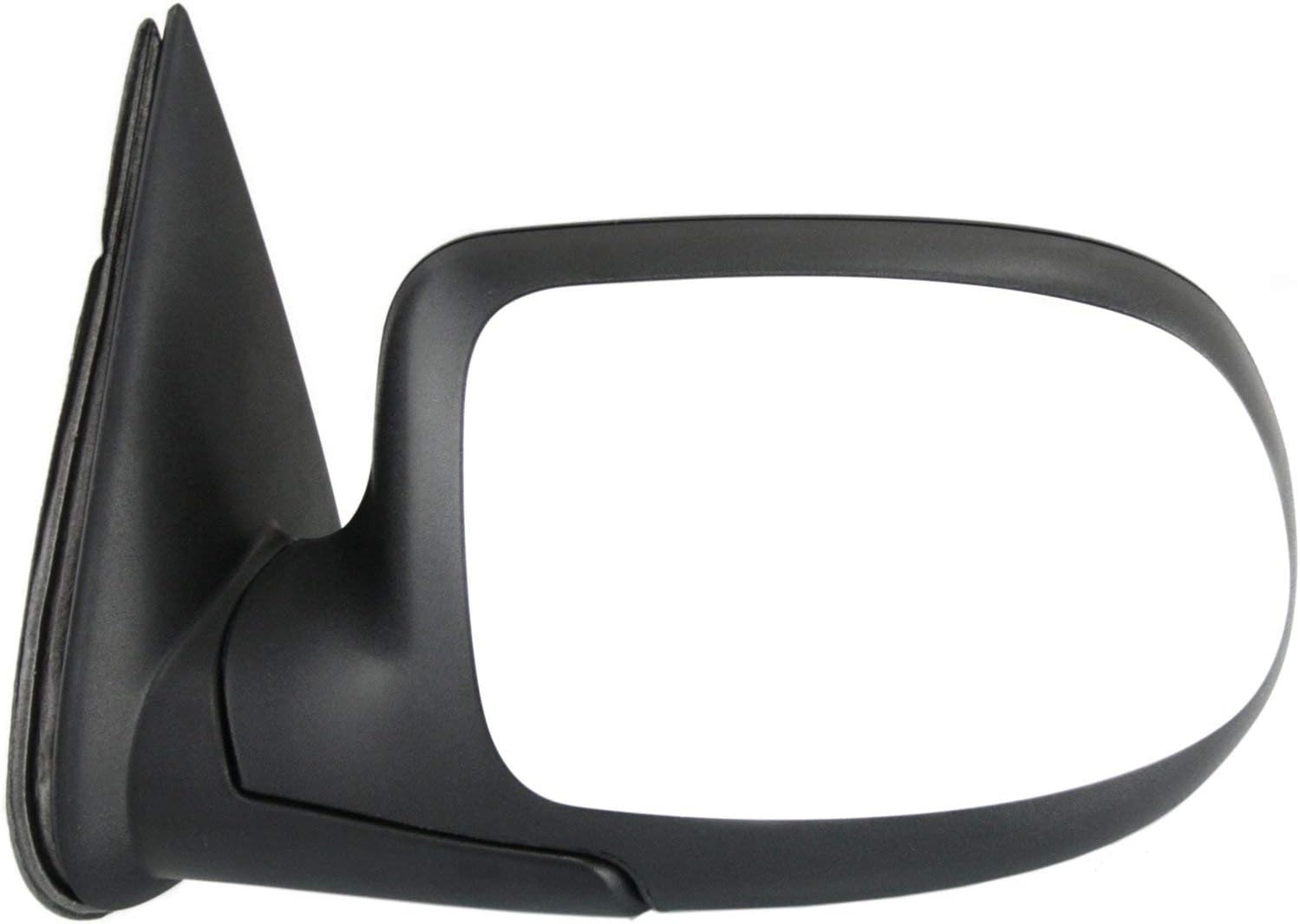 Kool Vue Truck Mirrors, Driver Side Mirror Power Non-Heated For Chevrolet Silverado 1500 2500, GMC Sierra 1500 2500 1999-2002 Without Puddle Lamp, Chrome Extended Cab & Standard Cab