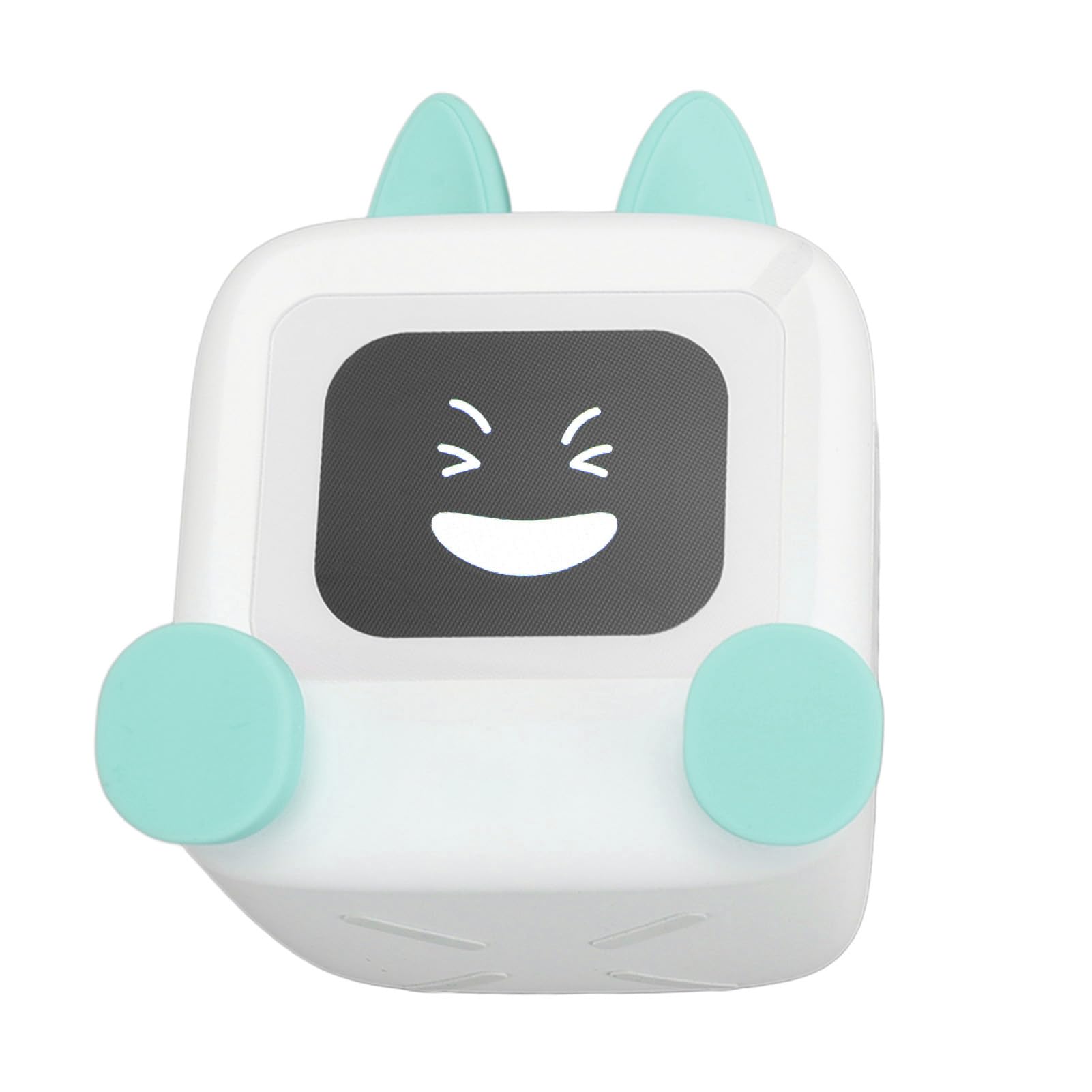 Reloj Despertador Inteligente con Altavoz Bluetooth, Pantalla de 2,01 Pulgadas, Modo de álbum de Fotos GIF con Batería de 3000mAh, para Decoración de Escritorio de Hogar y (Verde Claro)