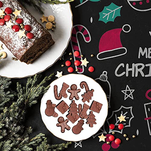 Ailehopy CMS-0517 Silicone Chocolate Candy Molds - Set Of 6 Christmas Shapes thumb #4