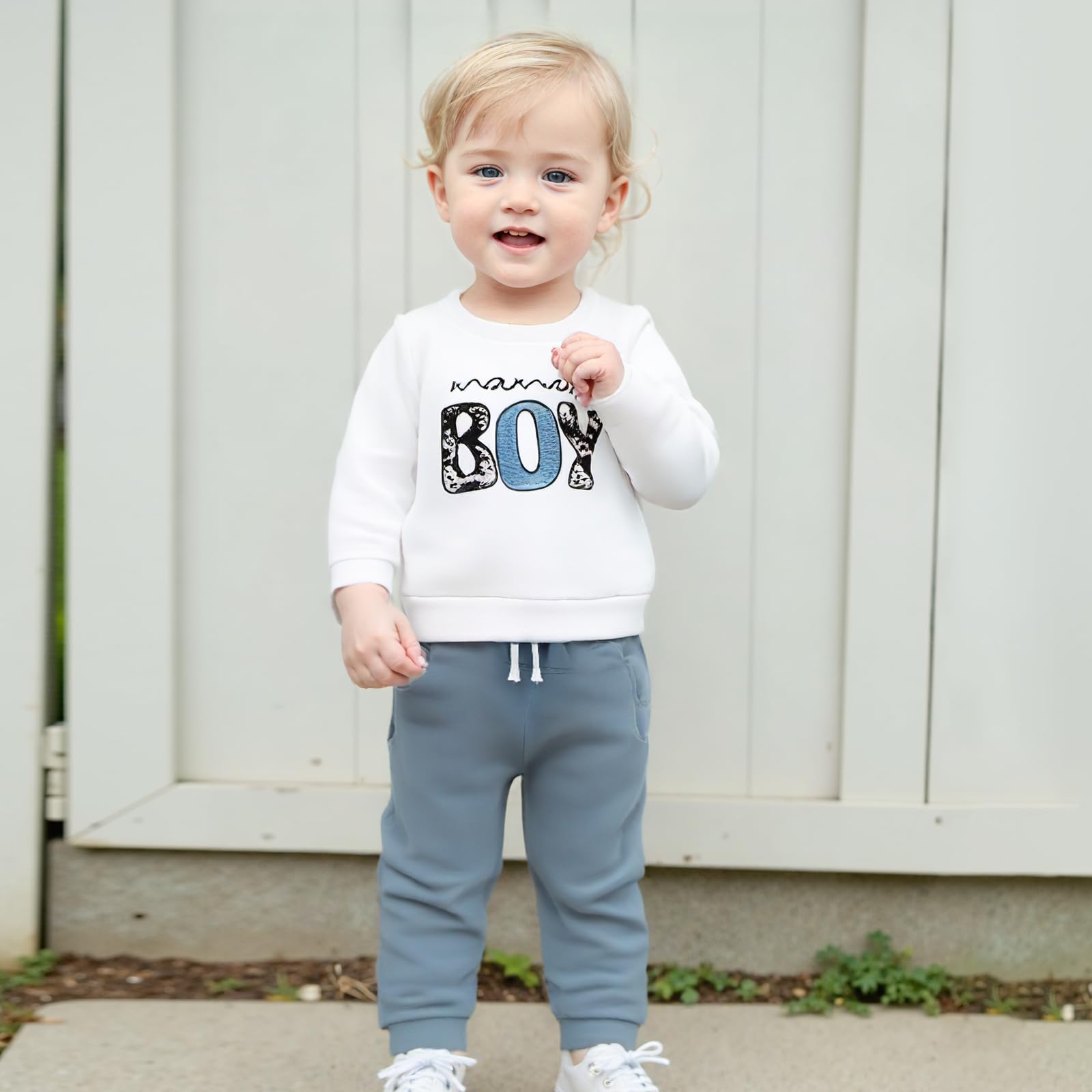 Conjunto de ropa de otoño e invierno para bebé niño pequeño, sudadera y pantalones, 6, 12, 18, 24 meses, 2T