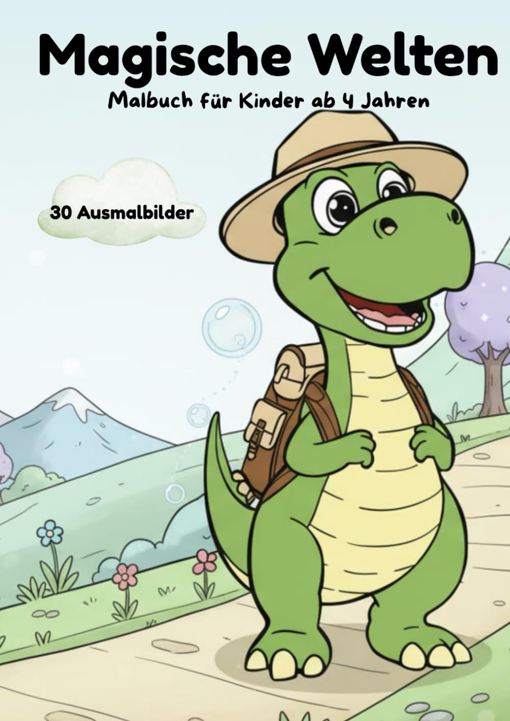 Magische Welten: Das große Abenteuer-Malbuch für Kinder