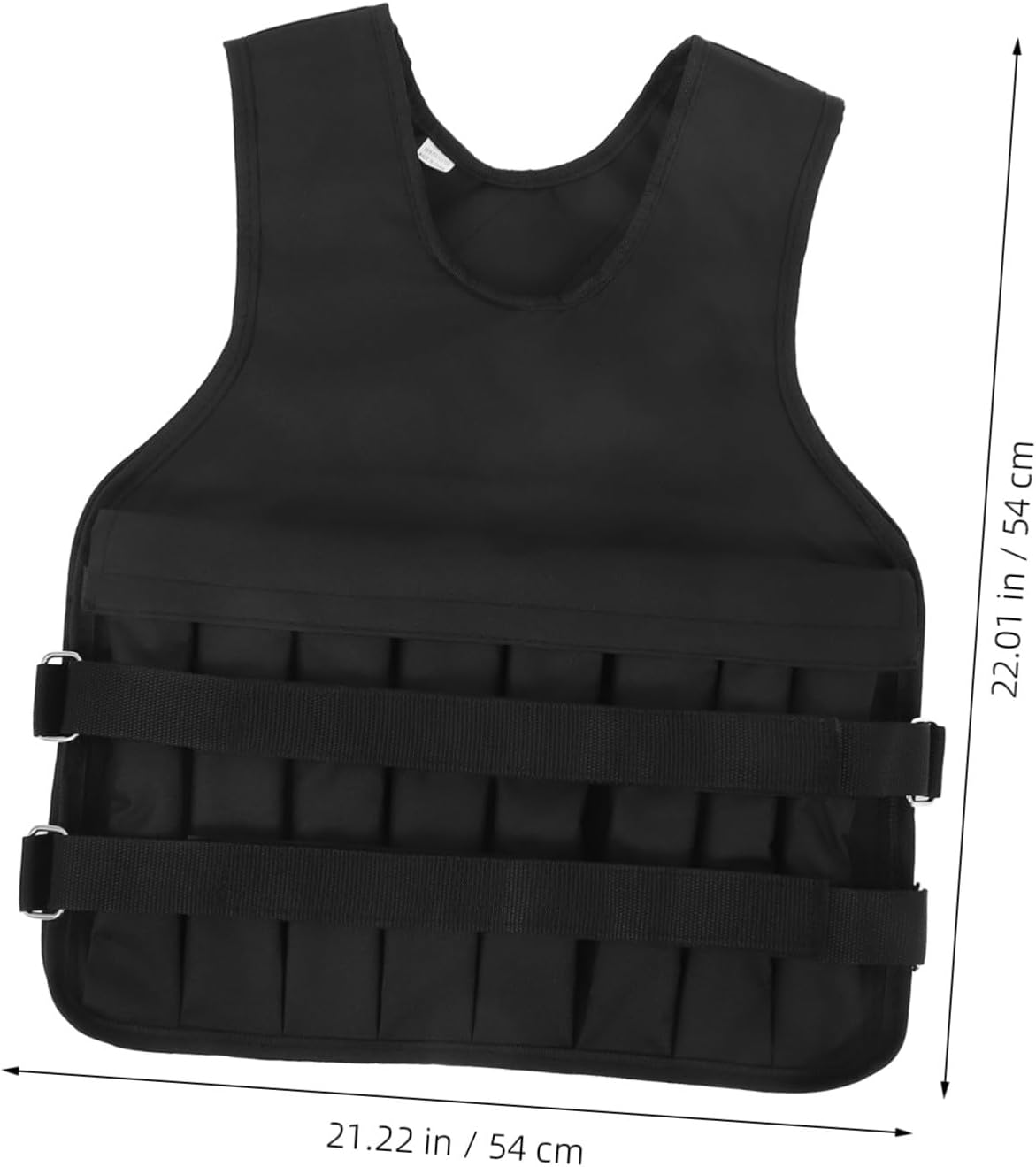 Adjustable Oxford Cloth Running Vest Weighted Fitness Vest for Men and Women Breathable with Removable Weights for Strength and Endurance