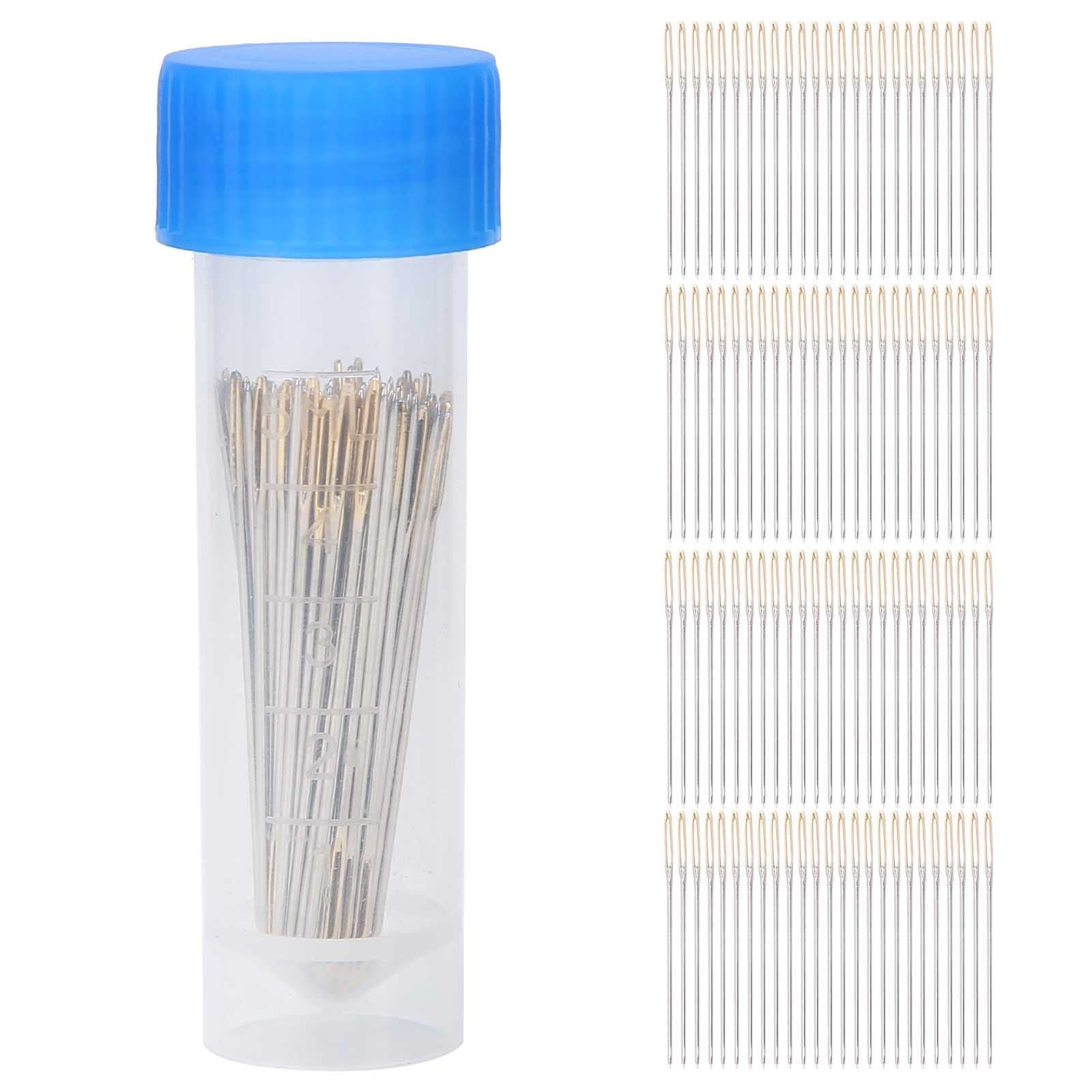 100Pcs Large Eye Sewing Needles, Stainless Steel Yarn Knitting Needles, Sewing Sharp Needles, Leather Needle Embroidery Thread Needle, Handmade Yarn Knitting Needles (No. 26)