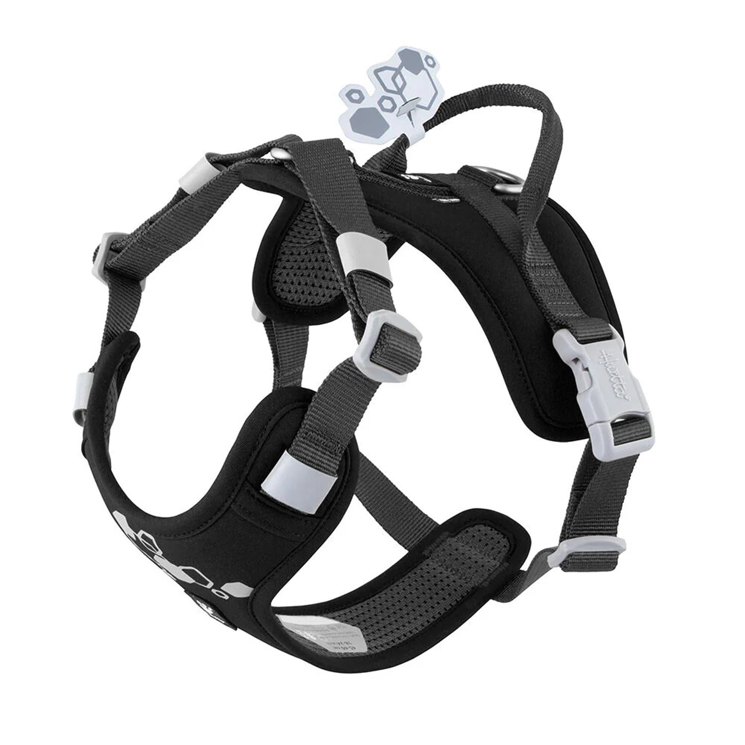 Hurtta Weekend Warrior II Eco Dog Harness (Raven, Black, 40-50 cm)