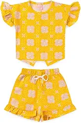 Conjunto Roupa Menina Infantil Yellowish