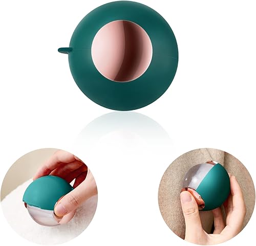 YEJAHY Rodillo de pelusa de gel reutilizable para pelo de mascotas, removedor de pelusa lavable para ropa, muebles, limpiador pegajoso, removedor