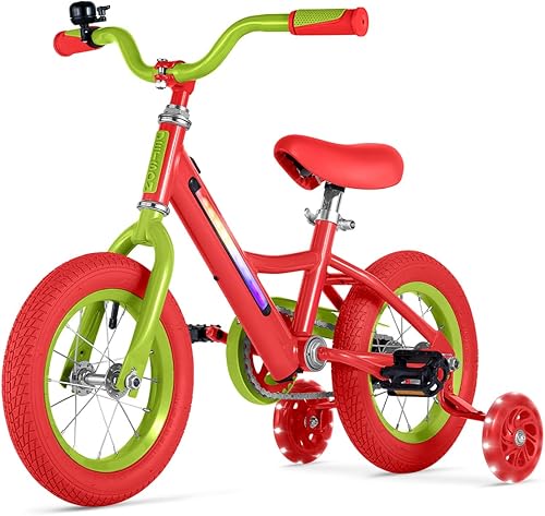 Miniatura 10 de Bicicleta Infantil Jetson Light Rider con Luces LED Unisex, Marco Iluminado con 3 Modos de Luz Diferentes Neumático verde de 12 pulgadas,Neumático