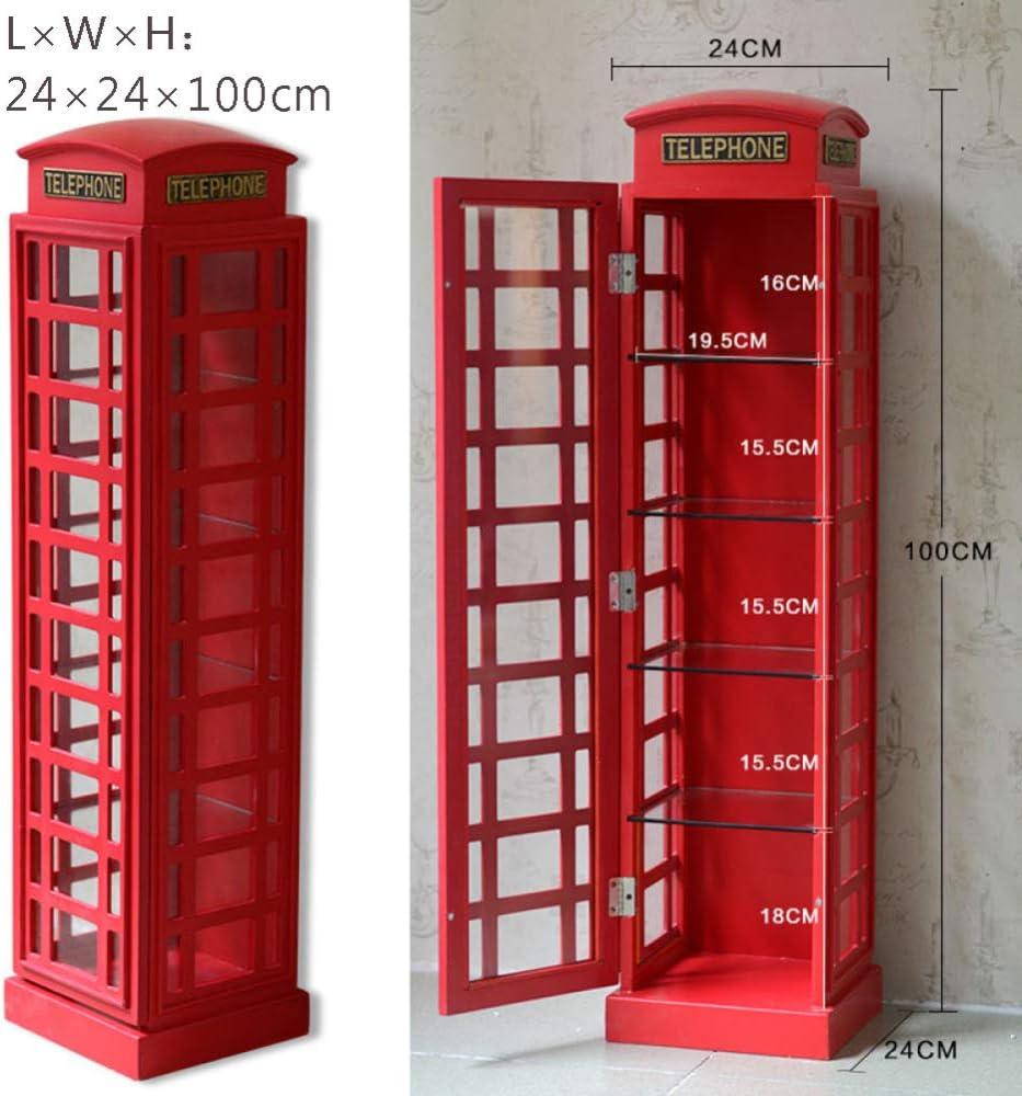 Amazon イギリスの電話ボックスのガラスキャビネットの棚の赤い電話ブースロンドンのショーケースの木製 バーコーヒーショップの装飾 A Height67cm 家具 オンライン通販 Amazon イギリスの電話ボックスのガラスキャビネットの棚の赤い電話ブースロンドンのショーケースの木製 バーコーヒーショップの装飾 A Height67cm 家具 オンライン通販