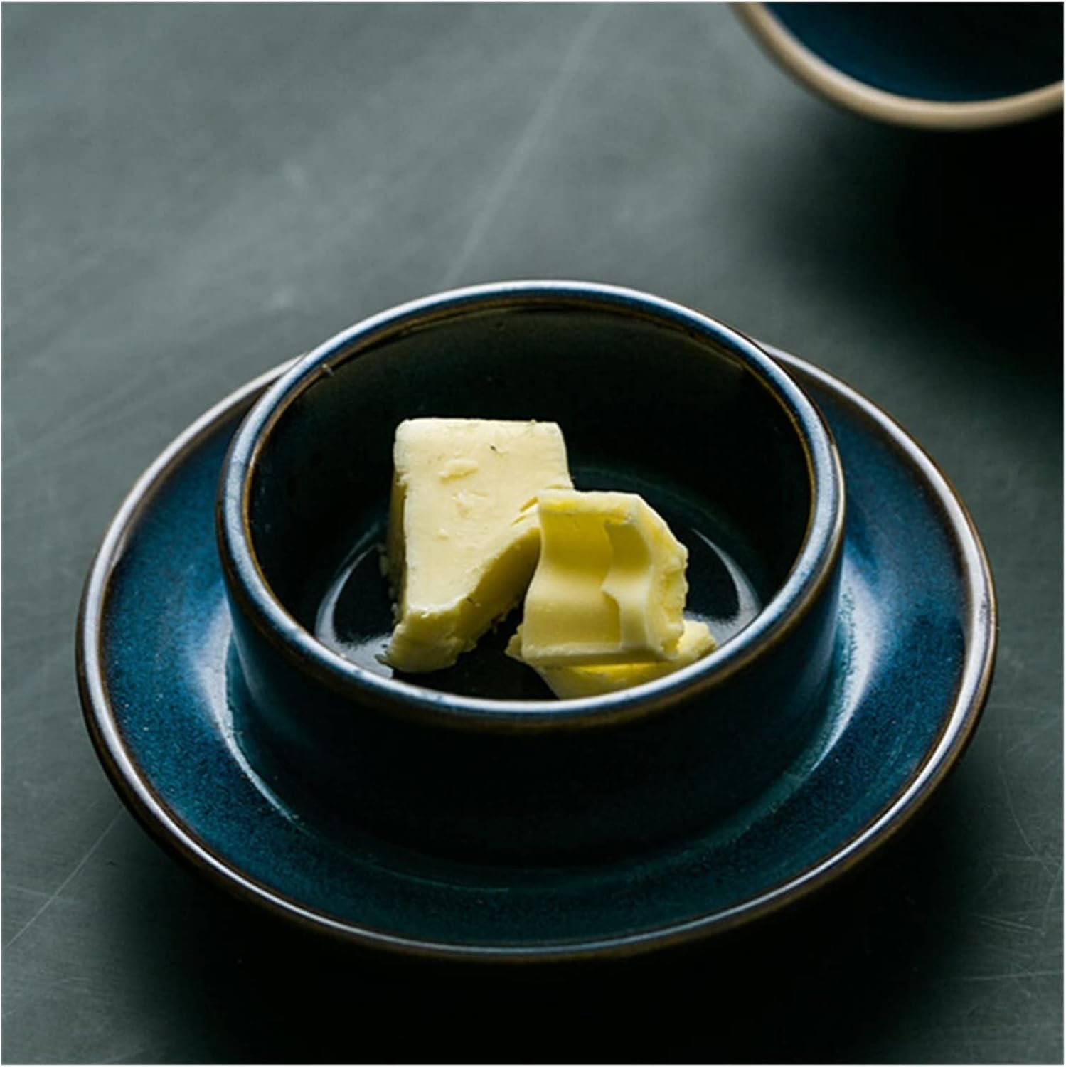 ホテル レストラン 蓋 蓋 バター皿 調味料皿 セラミックバター容器 デザートディッシュ ピクルス皿 酢皿 ファームハウス キッチン